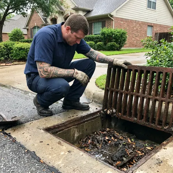 CHV Plumbing technician providing drainage services in Detroit, MI