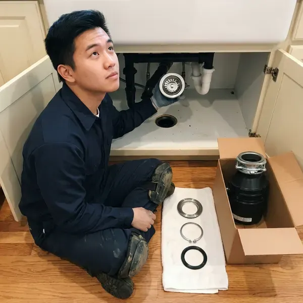 Local insinkerator installation by CHV Plumbing, Detroit, MI