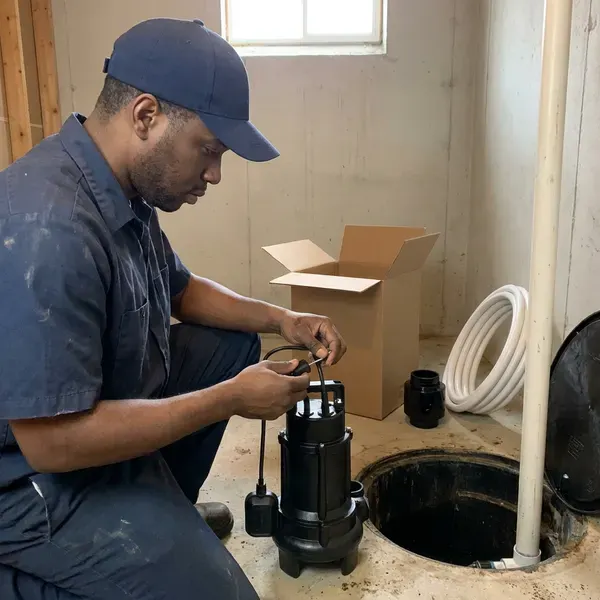 Local sump pump installation by CHV Plumbing, Detroit, MI