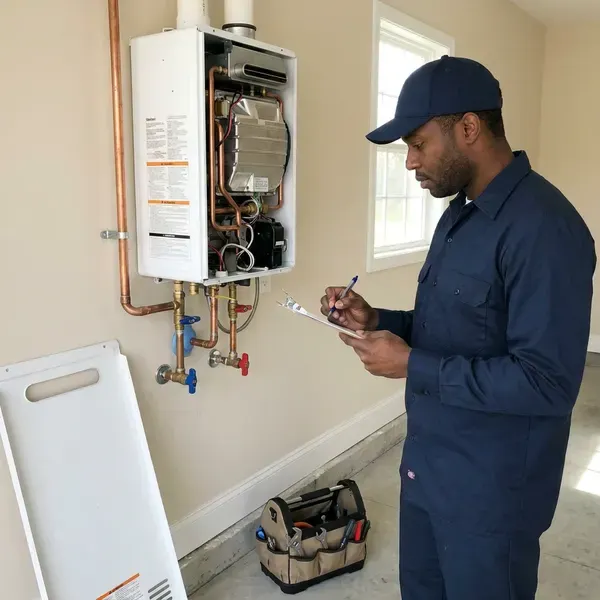 Local tankless water heater repair by CHV Plumbing, Detroit, MI