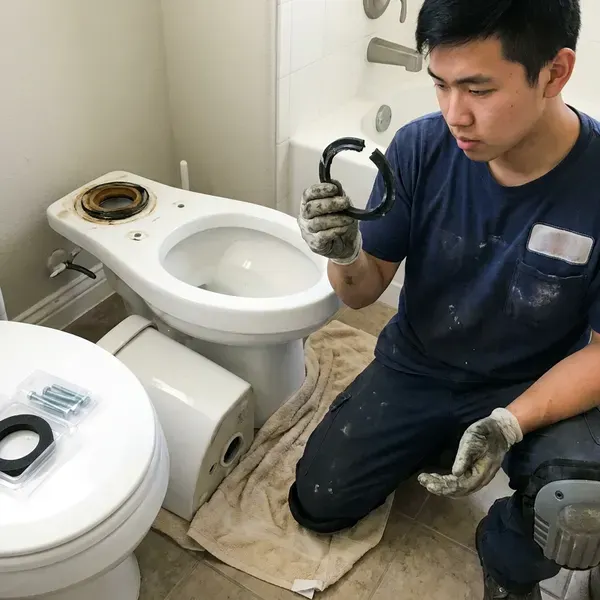 Local toilet bowl replacement by CHV Plumbing, Detroit, MI