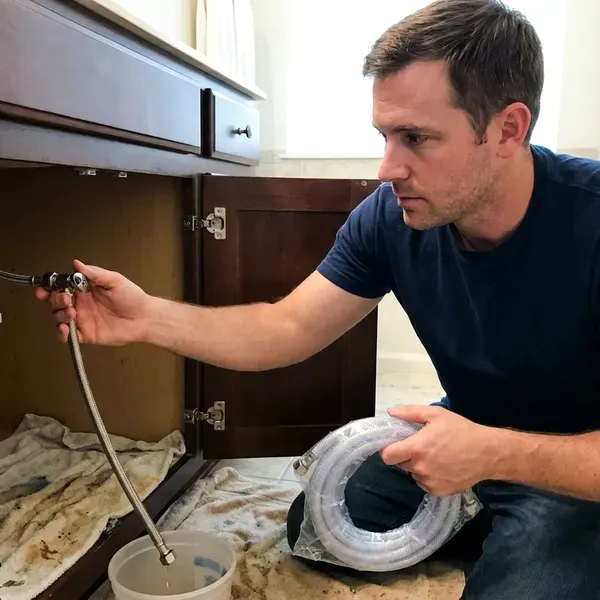 Local water leak repair by CHV Plumbing, Dearborn, MI