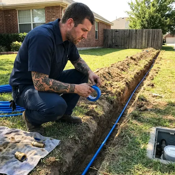Local water line replacement by CHV Plumbing, Warren, MI